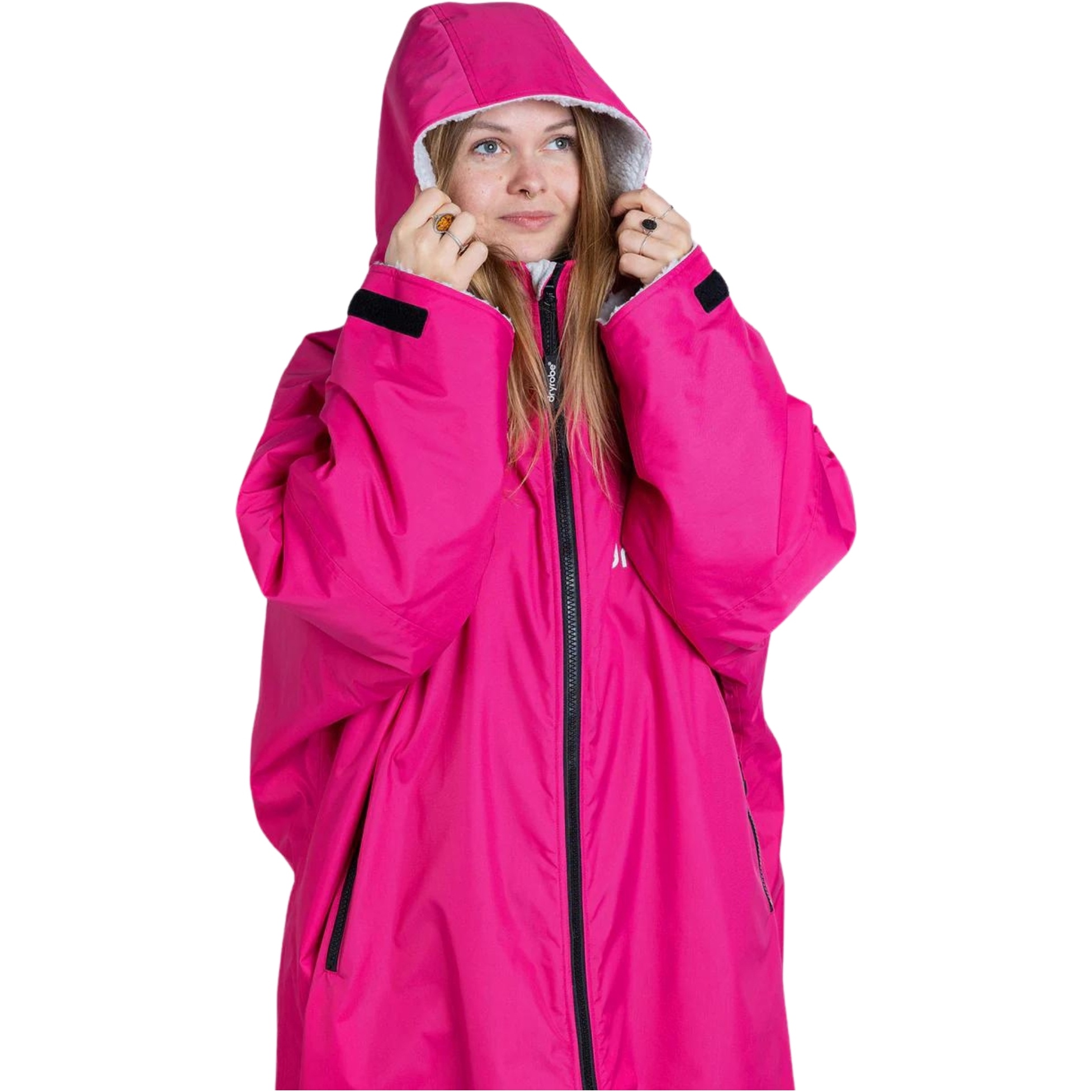 2026 Dryrobe Advance Langarm-Umkleidemantel DALSV3  Pink / Hellgrau